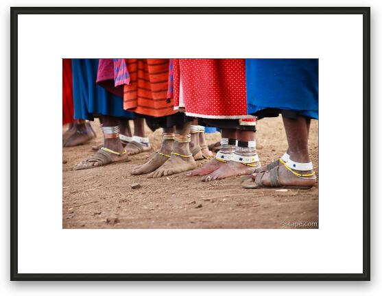 Maasai Feet Framed Fine Art Print