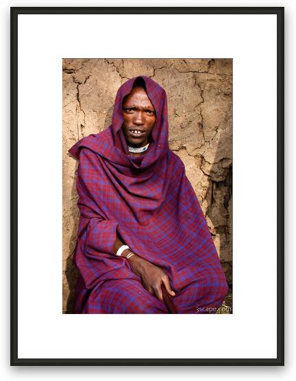 Maasai man Framed Fine Art Print