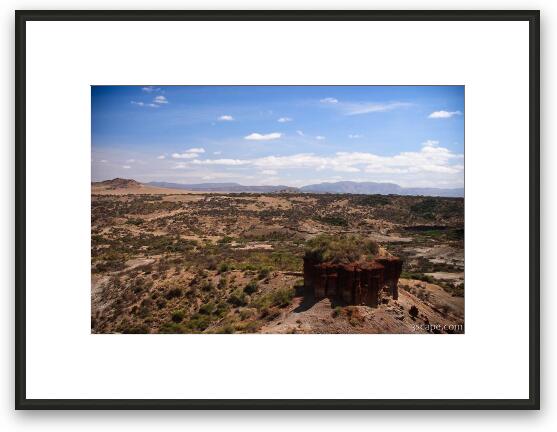 Oldupai (Olduvai)  Gorge, discovery site of earliest known human existence in the world Framed Fine Art Print