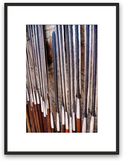 Maasai spears Framed Fine Art Print