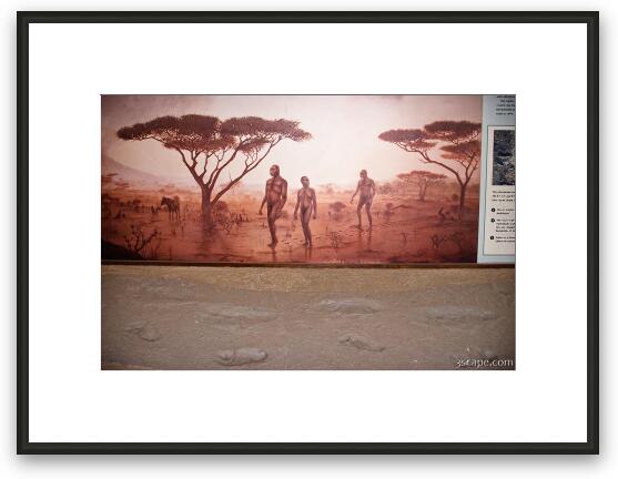First known humans to walk the earth Framed Fine Art Print