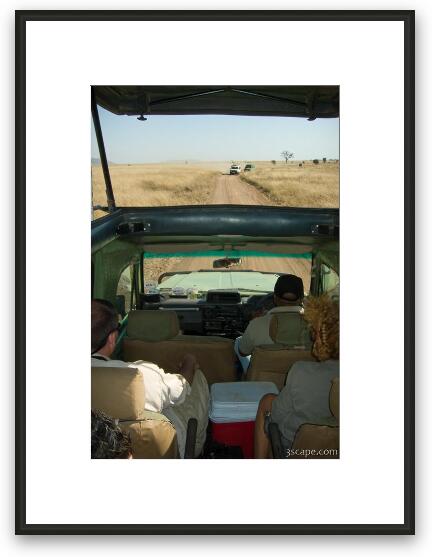 View from the roof of the Land Cruiser Framed Fine Art Print