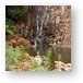 Waterfall at the end of our hike through banana groves Metal Print