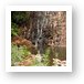 Waterfall at the end of our hike through banana groves Art Print
