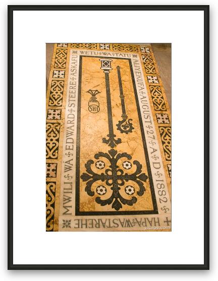 Floor of Christ Church Cathedral Framed Fine Art Print
