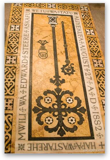 Floor of Christ Church Cathedral Fine Art Metal Print