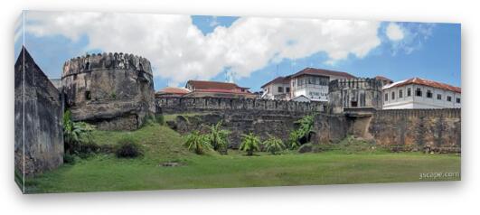 The old Stone Town fort Fine Art Canvas Print