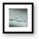 Zippy sand crab would scurry in and out of its hole Framed Print