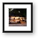 These little huts were set up for an exclusive beach side dinner Framed Print