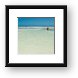 Local fisherman fishing in the low tide waters Framed Print