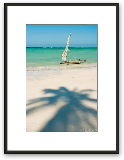 Zanzibar Beach Framed Fine Art Print