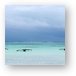 Boats and an approaching storm Metal Print