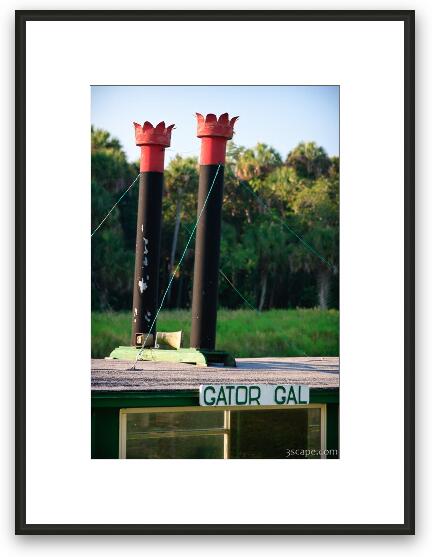 Gator Gal (tour boat) Framed Fine Art Print