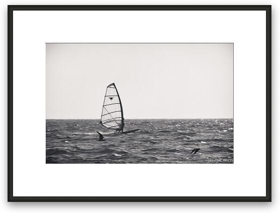 Wind surfer Framed Fine Art Print
