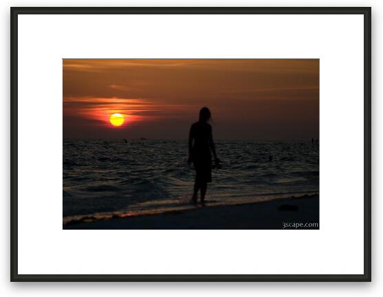 Sunset at Siesta Key Framed Fine Art Print