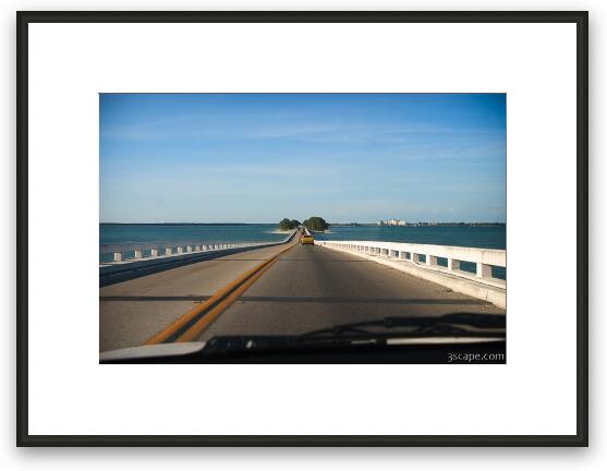 The road to Sanibel Framed Fine Art Print