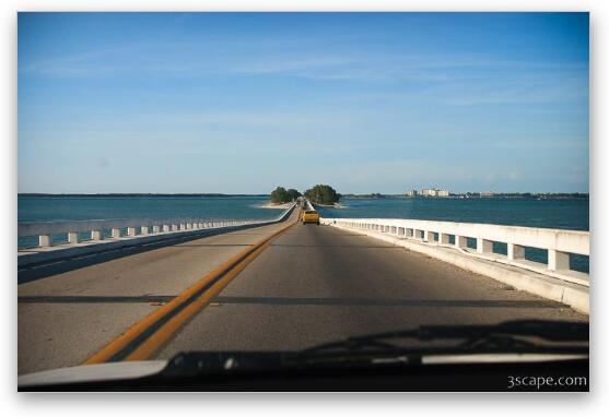 The road to Sanibel Fine Art Metal Print