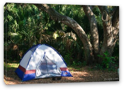 Our campsite for the weekend Fine Art Canvas Print