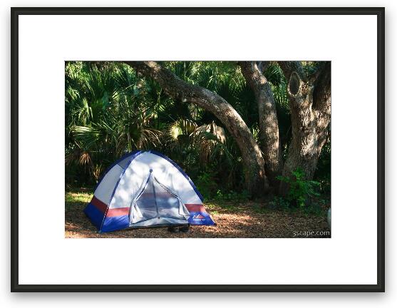 Our campsite for the weekend Framed Fine Art Print