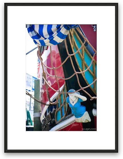 Tour boat, pirate style Framed Fine Art Print