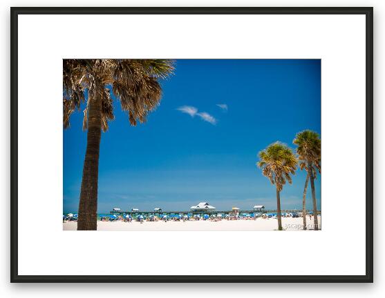 Clearwater Beach Framed Fine Art Print