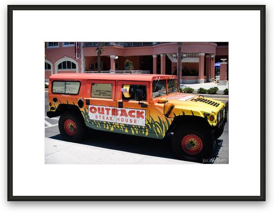 Outback Steakhouse Hummer Framed Fine Art Print