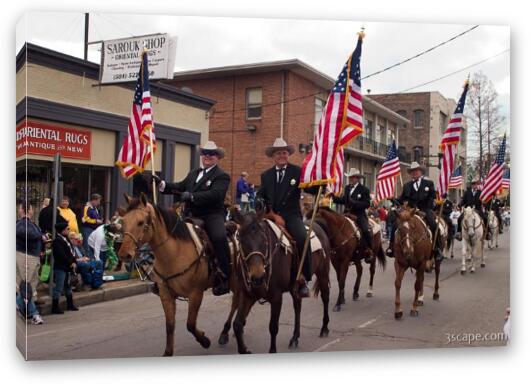 Parish sheriffs on horse back Fine Art Canvas Print