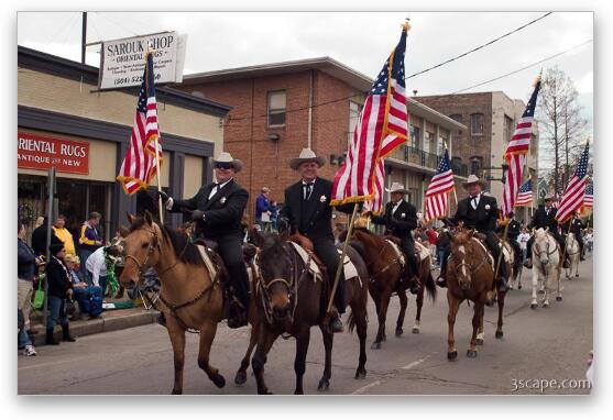 Parish sheriffs on horse back Fine Art Metal Print