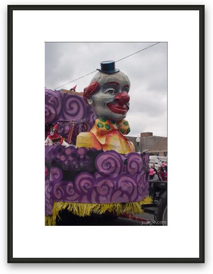 Circus Clowns Float (Krewe of Iris) Framed Fine Art Print