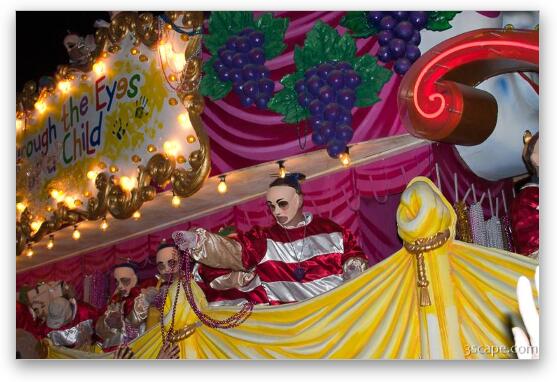 Through the Eyes of a Child Float (Krewe of Bacchus) Fine Art Print