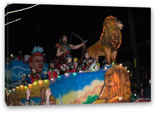 Chronicles of Narnia Float (Krewe of Bacchus) Fine Art Canvas Print