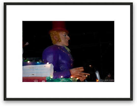 Willie Wonka and the Chocolate Factory Float (Krewe of Bacchus) Framed Fine Art Print