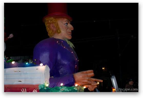 Willie Wonka and the Chocolate Factory Float (Krewe of Bacchus) Fine Art Metal Print