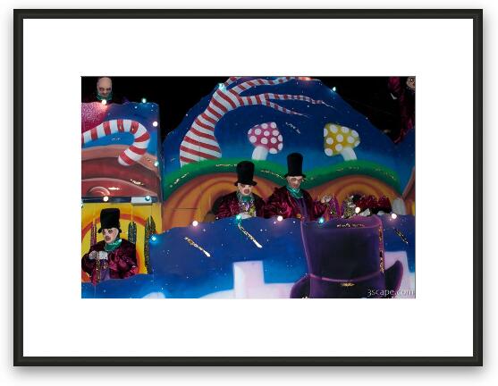 Willie Wonka and the Chocolate Factory Float (Krewe of Bacchus) Framed Fine Art Print