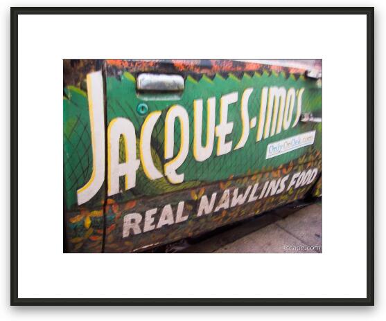 Jacques-Imos Restaurant - Real Nawlins Food Framed Fine Art Print