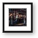 People on Bourbon Street trying to catch beads Framed Print