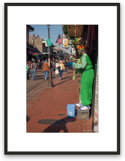 Street performer Framed Fine Art Print