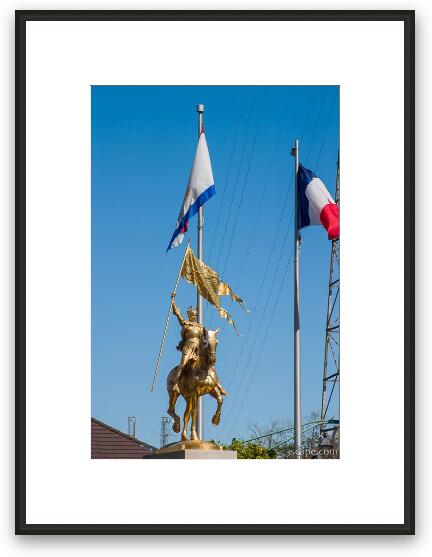 Statue of Joan of Arc Framed Fine Art Print