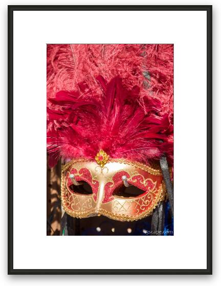 Mardi Gras mask Framed Fine Art Print