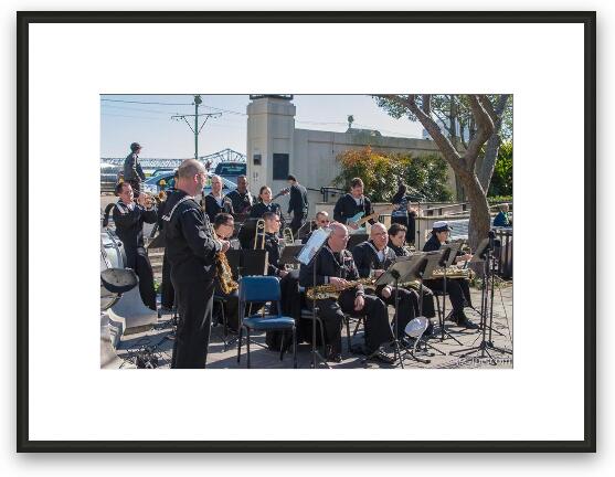 US Navy Jazz band Framed Fine Art Print