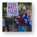 Fear God Hate Sin - preachers in Jackson Square Metal Print