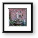 Fountain and sculptures tucked away in an alley Framed Print