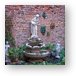 Fountain and sculptures tucked away in an alley Metal Print