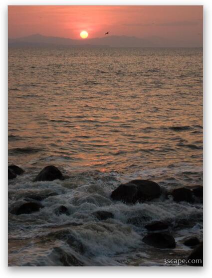 Sunset on the Gulf of Dulce Fine Art Print