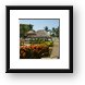 View out of the resort room Framed Print