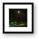 Moon light over the pool Framed Print