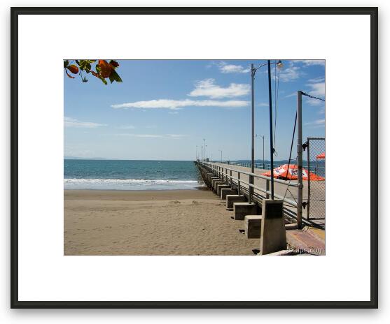 The main pier in Puntarenas Framed Fine Art Print