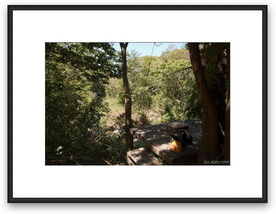 The first of many zip lines Framed Fine Art Print