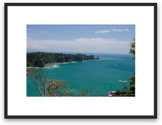 View of the Pacific Ocean near Manuel Antonio Framed Fine Art Print