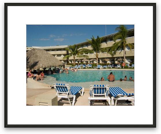 Pool at the Fiesta Resort and Casino Framed Fine Art Print